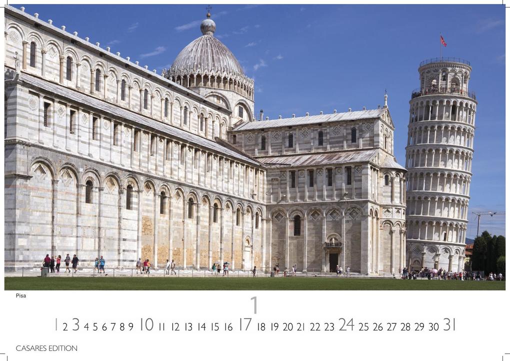 Weitere Ansicht: Italien Kalender 2027 - Wandkalender | Fotokalender Italien 35x50 cm im Großformat mit 12 traumhaften Motiven der Reisedestination Italien