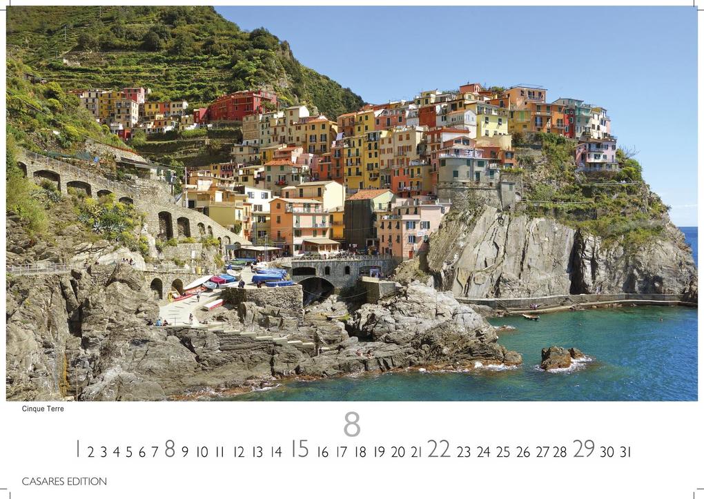 Weitere Ansicht: Italien Kalender 2027 - Wandkalender | Fotokalender Italien 35x50 cm im Großformat mit 12 traumhaften Motiven der Reisedestination Italien