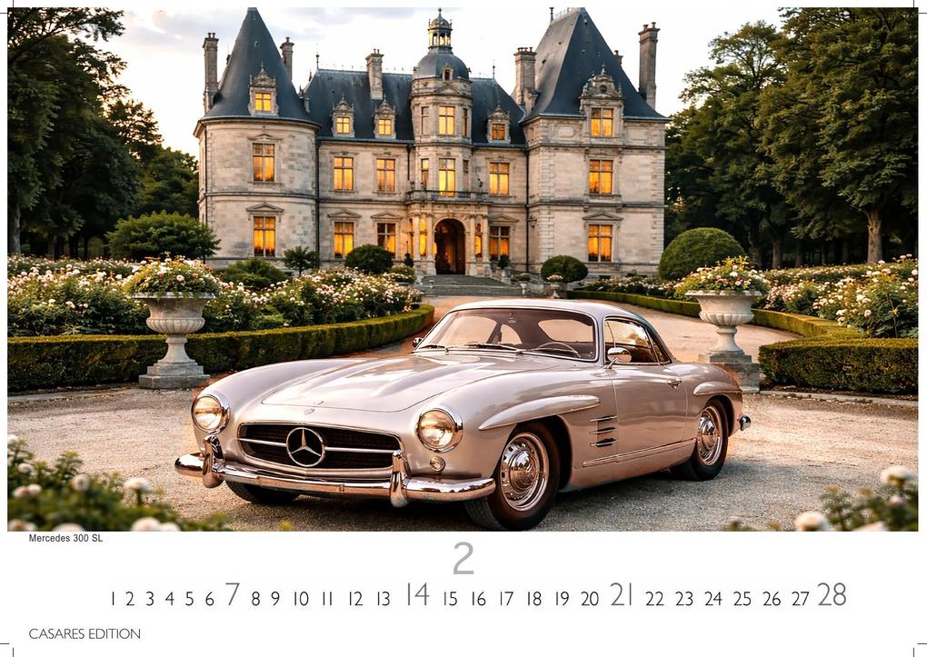 Weitere Ansicht: Mercedes Classic Cars Kalender 2027 - Wandkalender | Fotokalender Oldtimer 24x35cm - Mercedes Oldtimer - Eleganz & Geschichte im Kalenderformat
