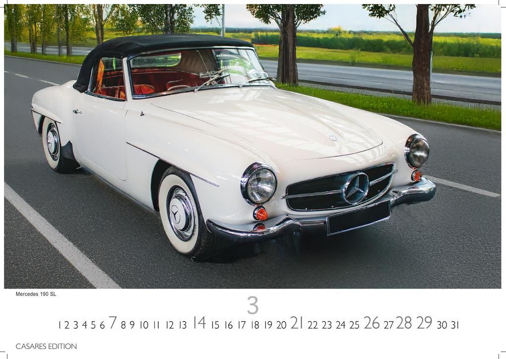 Weitere Ansicht: Mercedes Classic Cars Kalender 2027 - Wandkalender | Fotokalender Oldtimer 24x35cm - Mercedes Oldtimer - Eleganz & Geschichte im Kalenderformat