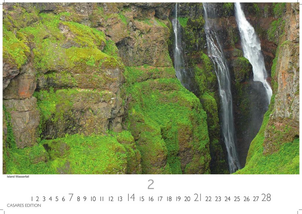 Weitere Ansicht: Wasserfälle Kalender 2027 - Wandkalender | Fotokalender Naturkalender 24x35cm - Inspirierende Wasserfall-Fotografien für das ganze Jahr