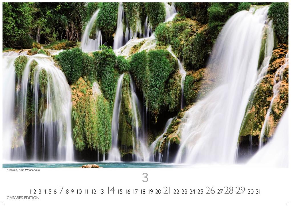 Weitere Ansicht: Wasserfälle Kalender 2027 - Wandkalender | Fotokalender Naturkalender 24x35cm - Inspirierende Wasserfall-Fotografien für das ganze Jahr