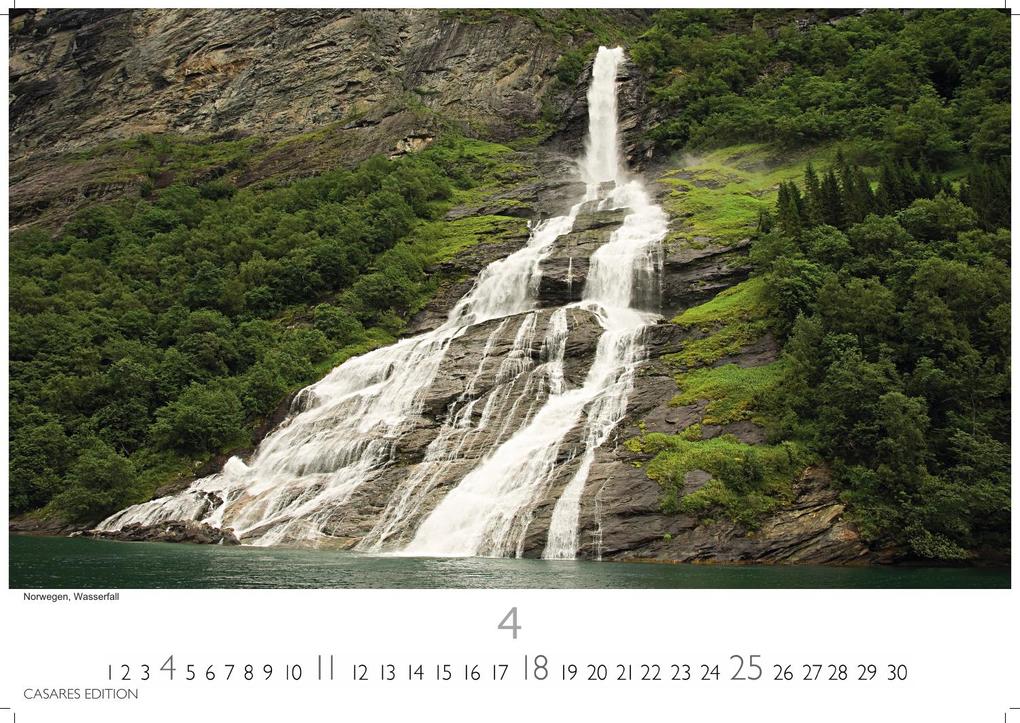 Weitere Ansicht: Wasserfälle Kalender 2027 - Wandkalender | Fotokalender Naturkalender 24x35cm - Inspirierende Wasserfall-Fotografien für das ganze Jahr