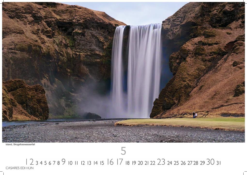 Weitere Ansicht: Wasserfälle Kalender 2027 - Wandkalender | Fotokalender Naturkalender 24x35cm - Inspirierende Wasserfall-Fotografien für das ganze Jahr