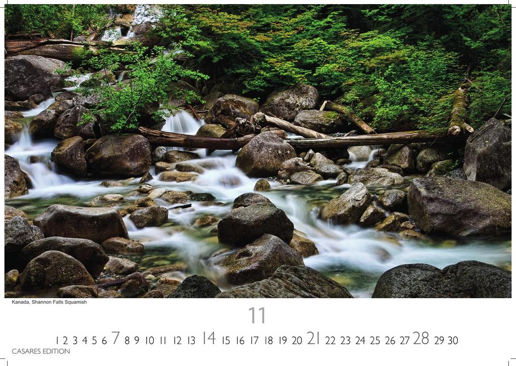 Weitere Ansicht: Wasserfälle Kalender 2027 - Wandkalender | Fotokalender Naturkalender 24x35cm - Inspirierende Wasserfall-Fotografien für das ganze Jahr