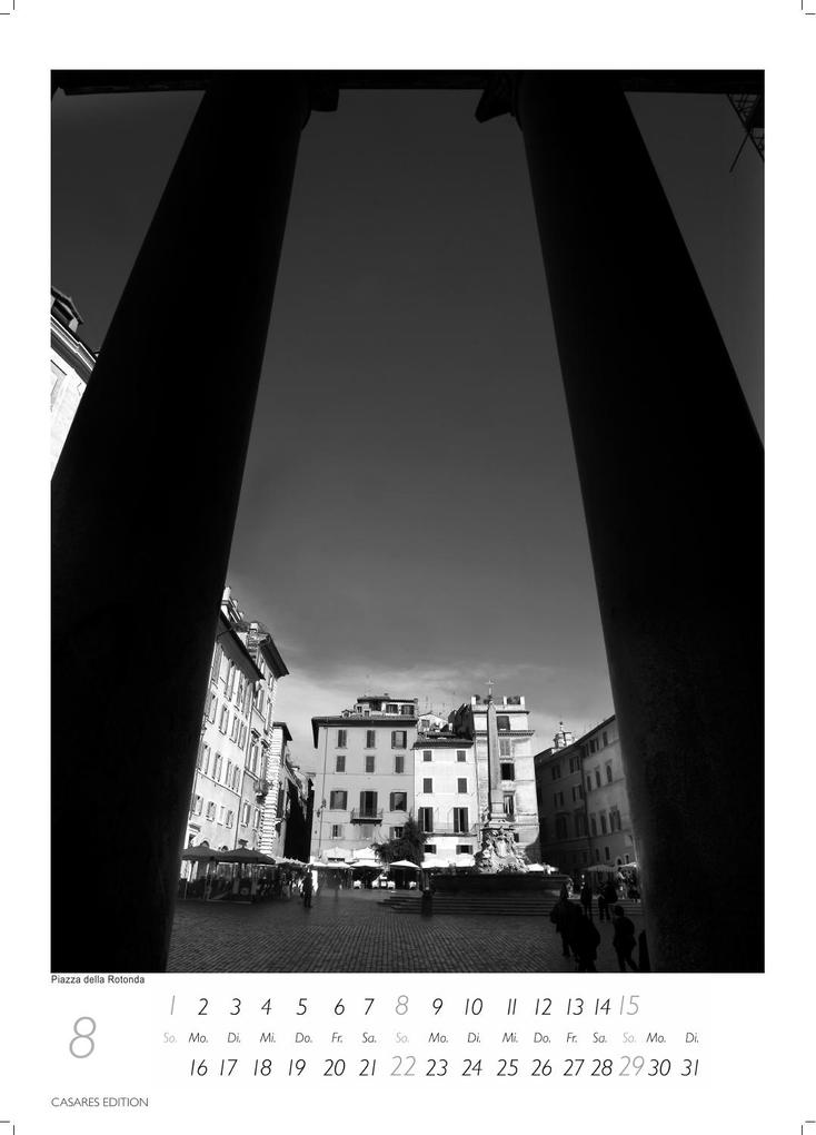 Weitere Ansicht: Rom schwarz-weiss Kalender 2027 - Wandkalender | Fotokalender Italien 59x42cm Grosses Format - . mit Historischen Motiven - Perfekt für Kunst, Architektur & Rom-Liebhaber | H. W. Schawe