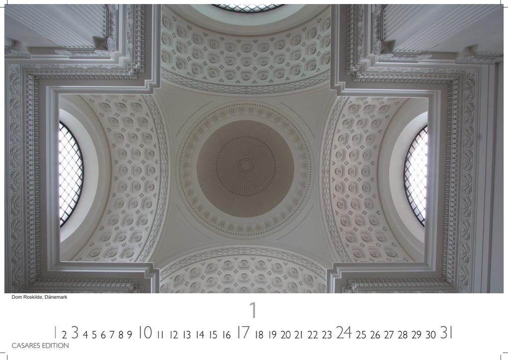 Weitere Ansicht: Himmelsgewölbe Kalender 2027 - Wandkalender | Fotokalender Kunst 35x50cm Großformat | Architekturkalender | Beeindruckende Innenansichten: Kirchenkuppeln und -architekturen.