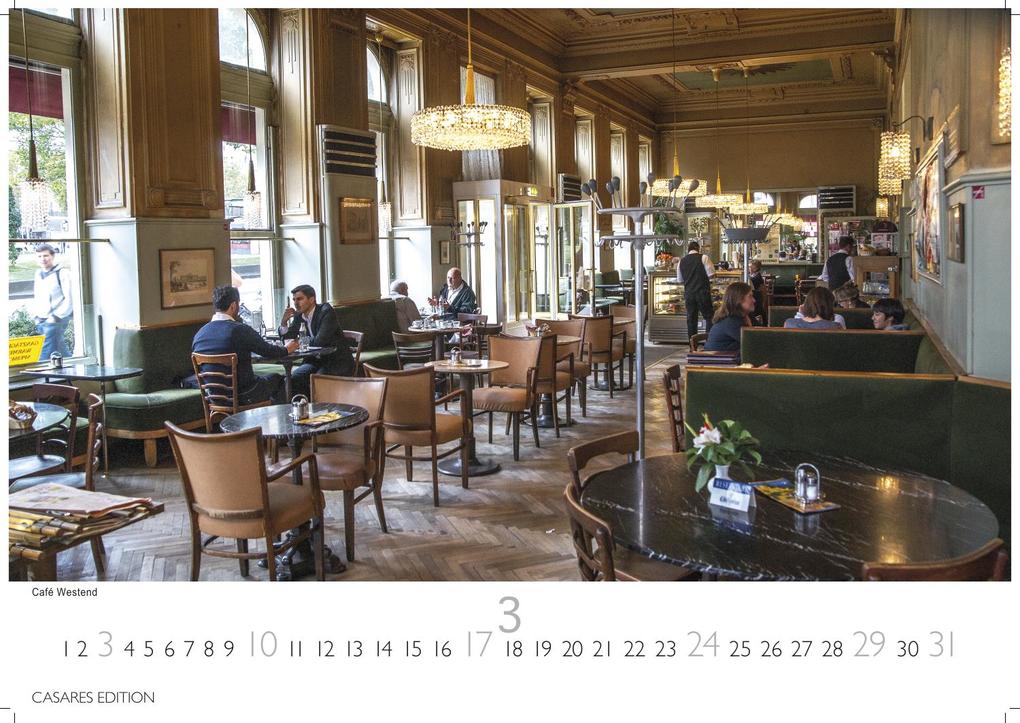 Weitere Ansicht: Wiener Caféhaus Kultur Kalender 2027 - Wandkalender | Fotokalender| Österreich Kalender | Alpenländer 24x35cm | Historische & Kulturelle Kaffeehaus Motive | . & Geschenkidee | H. W. Schawe