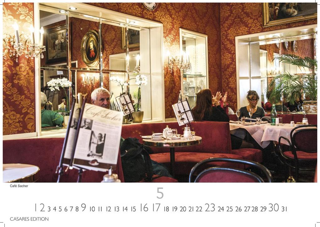 Weitere Ansicht: Wiener Caféhaus Kultur Kalender 2027 - Wandkalender | Fotokalender| Österreich Kalender | Alpenländer 24x35cm | Historische & Kulturelle Kaffeehaus Motive | . & Geschenkidee | H. W. Schawe