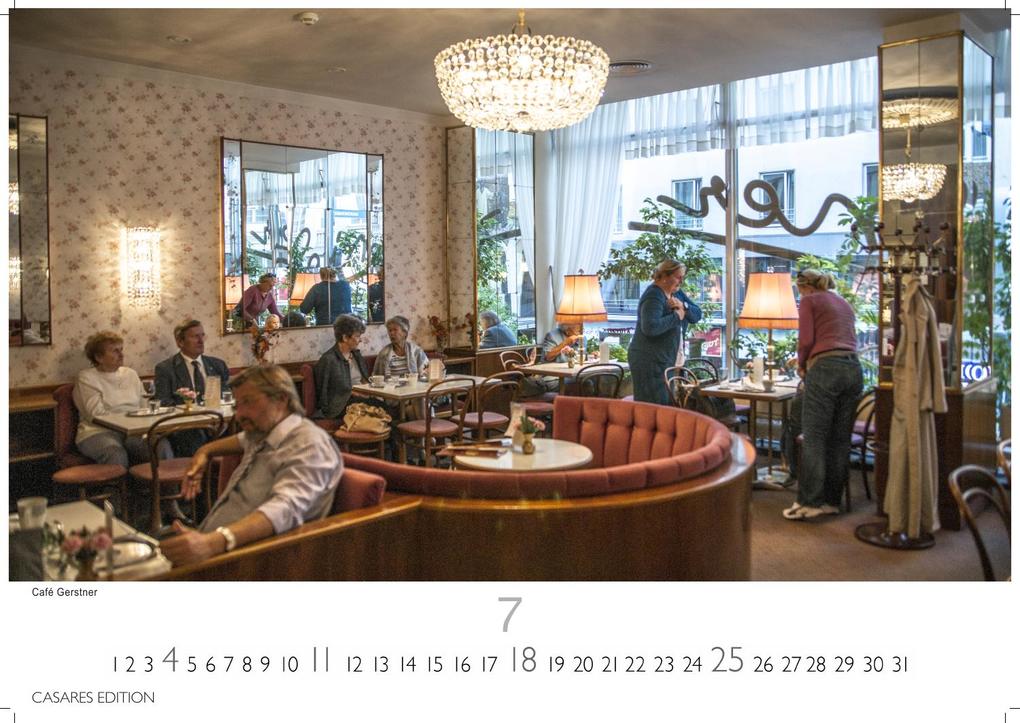 Weitere Ansicht: Wiener Caféhaus Kultur Kalender 2027 - Wandkalender | Fotokalender| Österreich Kalender | Alpenländer 24x35cm | Historische & Kulturelle Kaffeehaus Motive | . & Geschenkidee | H. W. Schawe