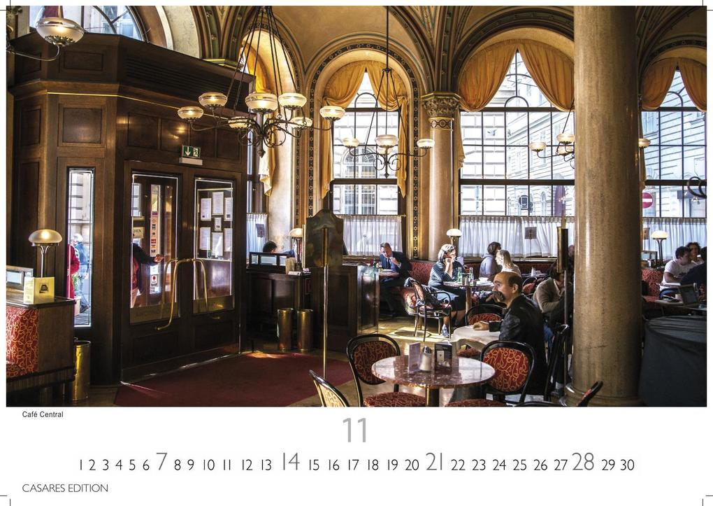 Weitere Ansicht: Wiener Caféhaus Kultur Kalender 2027 - Wandkalender | Fotokalender| Österreich Kalender | Alpenländer 24x35cm | Historische & Kulturelle Kaffeehaus Motive | . & Geschenkidee | H. W. Schawe