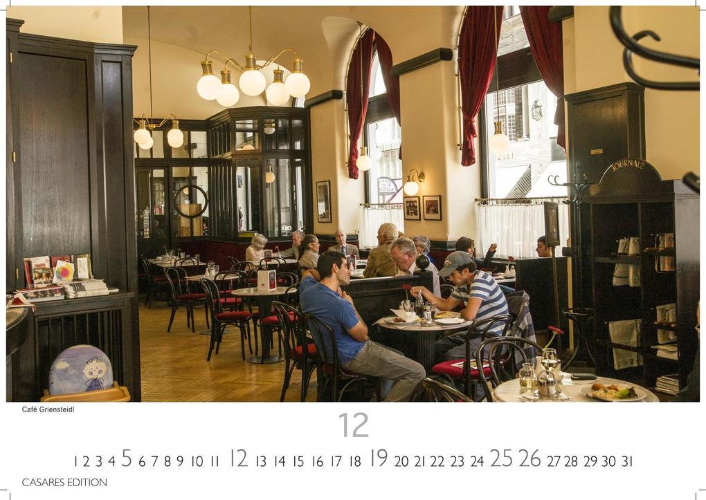Weitere Ansicht: Wiener Caféhaus Kultur Kalender 2027 - Wandkalender | Fotokalender| Österreich Kalender | Alpenländer 24x35cm | Historische & Kulturelle Kaffeehaus Motive | . & Geschenkidee | H. W. Schawe