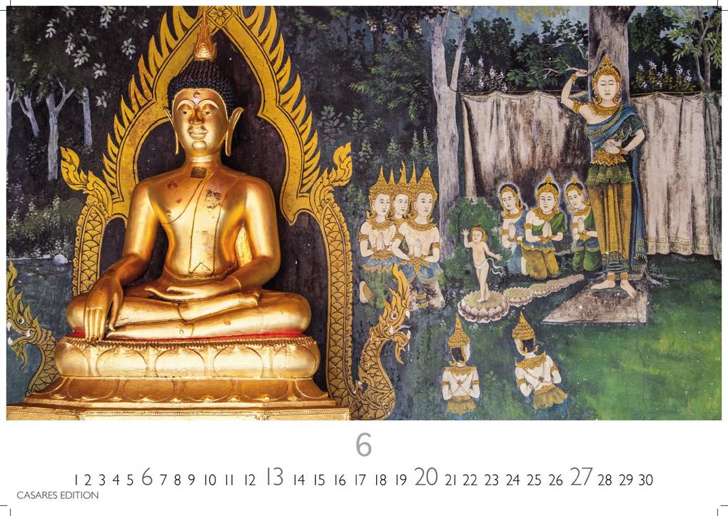 Weitere Ansicht: Buddhas Kalender 2027 - Wandkalender | Fotokalender Asien 35x50cm | Spirituelle Abbildungen Buddhas | Perfekt für Meditation & Raumdekoration