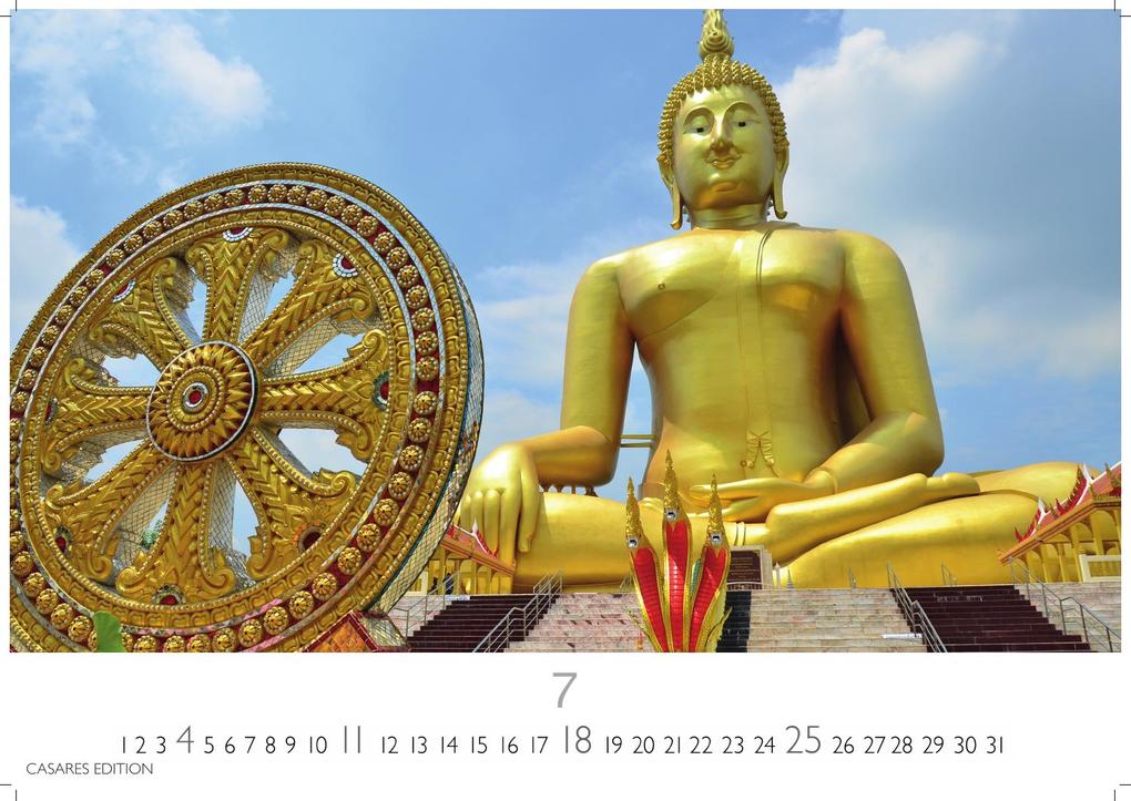 Weitere Ansicht: Buddhas Kalender 2027 - Wandkalender | Fotokalender Asien 35x50cm | Spirituelle Abbildungen Buddhas | Perfekt für Meditation & Raumdekoration