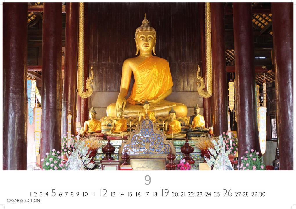 Weitere Ansicht: Buddhas Kalender 2027 - Wandkalender | Fotokalender Asien 35x50cm | Spirituelle Abbildungen Buddhas | Perfekt für Meditation & Raumdekoration