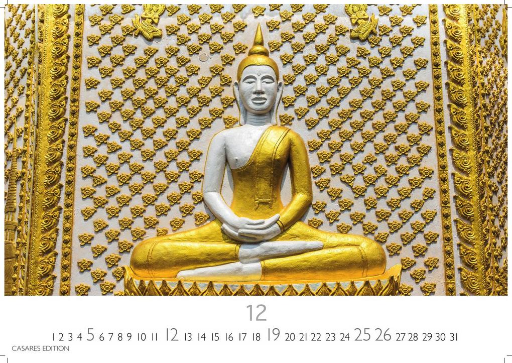 Weitere Ansicht: Buddhas Kalender 2027 - Wandkalender | Fotokalender Asien 35x50cm | Spirituelle Abbildungen Buddhas | Perfekt für Meditation & Raumdekoration