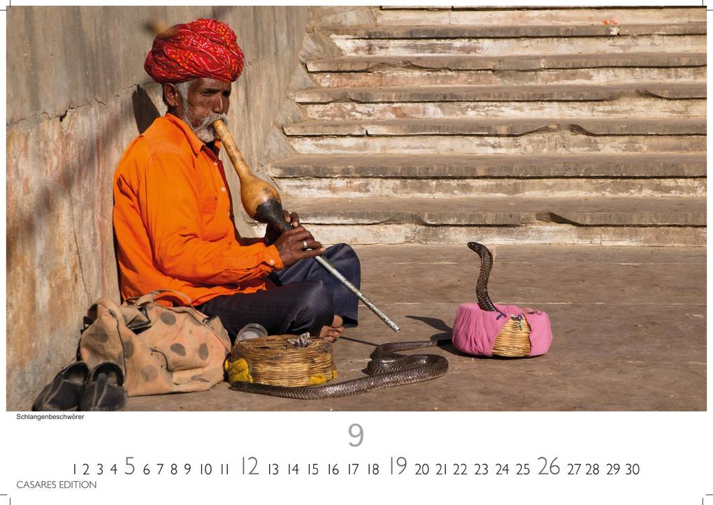 Weitere Ansicht: Indien Kalender 2027 - Wandkalender | Fotokalender Asien 24x35cm - Entdecken Sie die vielfältige Kultur Indiens in 12 faszinierenden Fotos | H. W. Schawe