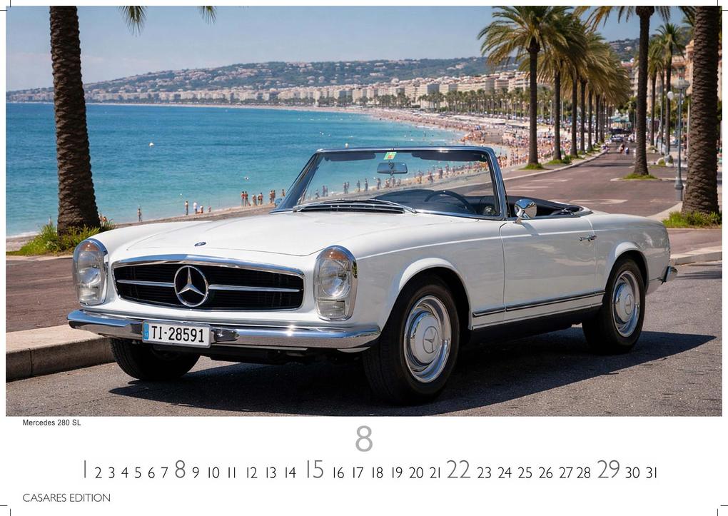 Weitere Ansicht: Mercedes Classic Cars Kalender 2027 - Wandkalender | Fotokalender Oldtimer 35x50cm Großformat - Mercedes Oldtimer - Eleganz & Geschichte im Kalenderformat.