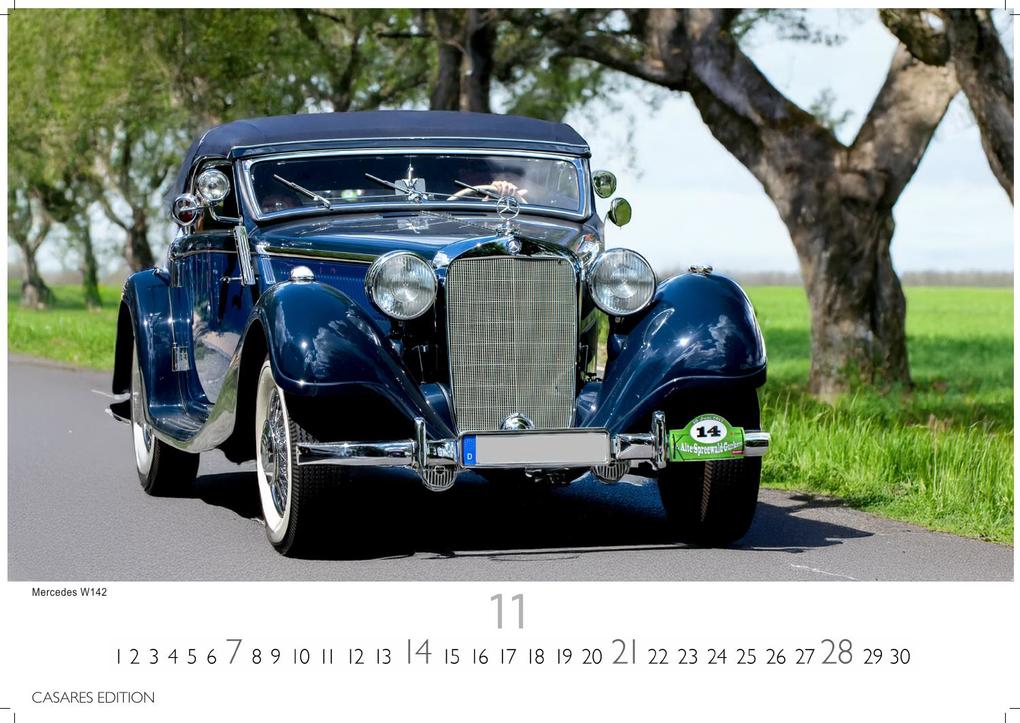 Weitere Ansicht: Mercedes Classic Cars Kalender 2027 - Wandkalender | Fotokalender Oldtimer 35x50cm Großformat - Mercedes Oldtimer - Eleganz & Geschichte im Kalenderformat.