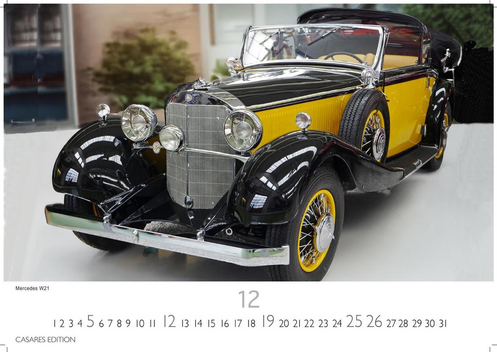 Weitere Ansicht: Mercedes Classic Cars Kalender 2027 - Wandkalender | Fotokalender Oldtimer 35x50cm Großformat - Mercedes Oldtimer - Eleganz & Geschichte im Kalenderformat.