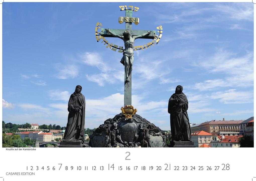 Weitere Ansicht: Prag Kalender 2027 - Wandkalender | Fotokalender 35x50cm Grosses Format - Hochwertige Fotos von Prags bekanntesten Bauwerken, historischen Plätzen und malerischen Ecken