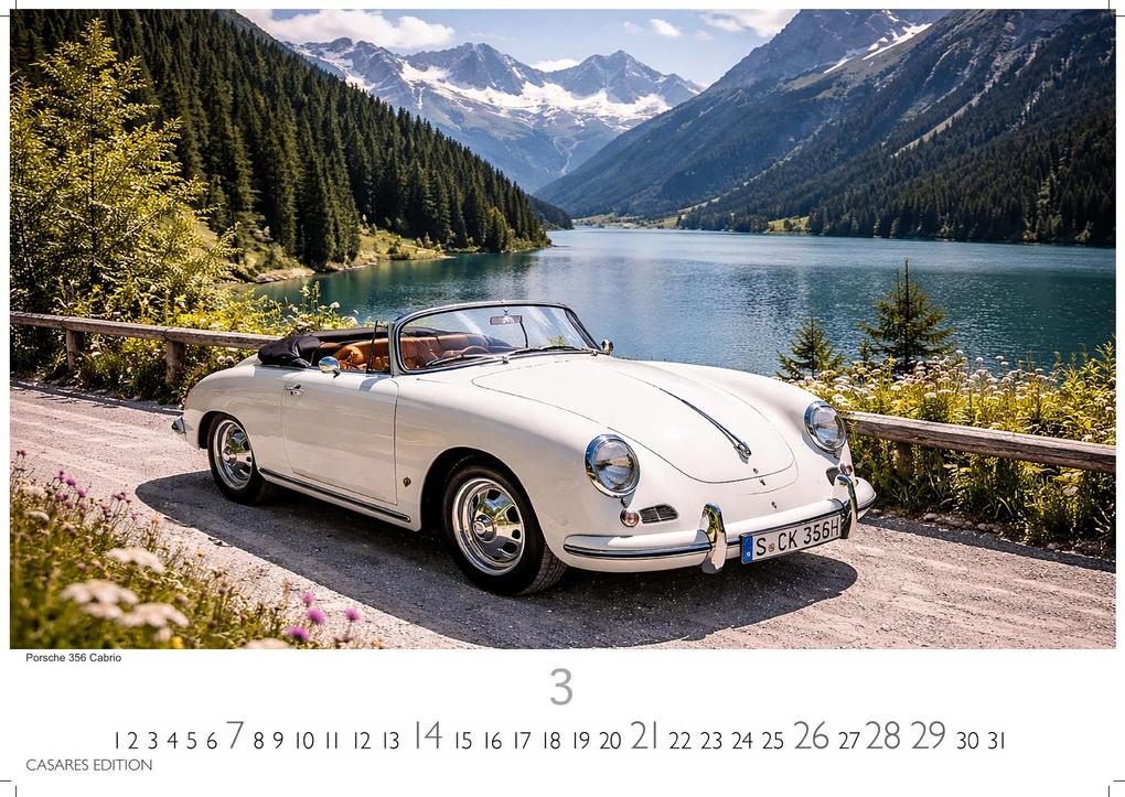 Weitere Ansicht: Porsche Classic Cars Kalender 2027 - Wandkalender | Fotokalender Oldtimer 35x50cm Großformat- Porsche Oldtimer - Zeitloser klassischer Luxus.