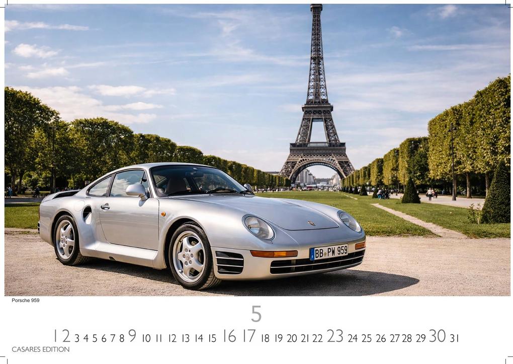 Weitere Ansicht: Porsche Classic Cars Kalender 2027 - Wandkalender | Fotokalender Oldtimer 35x50cm Großformat- Porsche Oldtimer - Zeitloser klassischer Luxus.