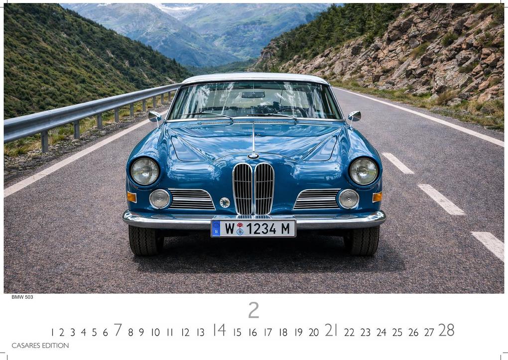 Weitere Ansicht: BMW Classic Cars Kalender 2027 - Wandkalender | Fotokalender Oldtimer 35x50cm BMW Odltimer - Hochwertiger Oldtimer Kalender.
