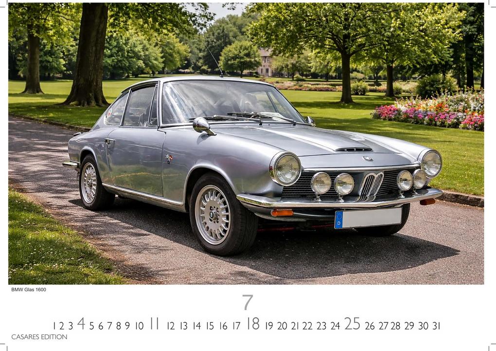 Weitere Ansicht: BMW Classic Cars Kalender 2027 - Wandkalender | Fotokalender Oldtimer 35x50cm BMW Odltimer - Hochwertiger Oldtimer Kalender.