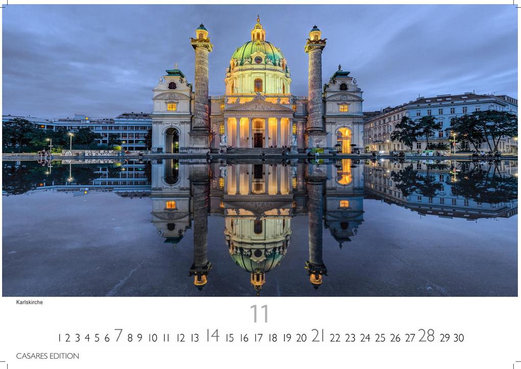 Weitere Ansicht: Wien Kalender 2027 - Wandkalender | Fotokalender | Österreich Kalender | Alpenländer 24x35cm - Beeindruckende Bilder von Wien's schönsten Sehenswürdigkeiten | H. W. Schawe