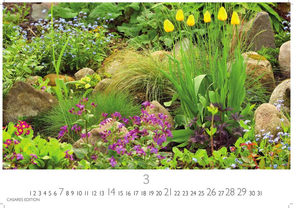 Weitere Ansicht: Gartenparadiese Kalender 2027- Der Kalender für alle, die Gärten lieben - Wandkalender | Gartenkalender | Fotokalender Naturkalender 50x35cm