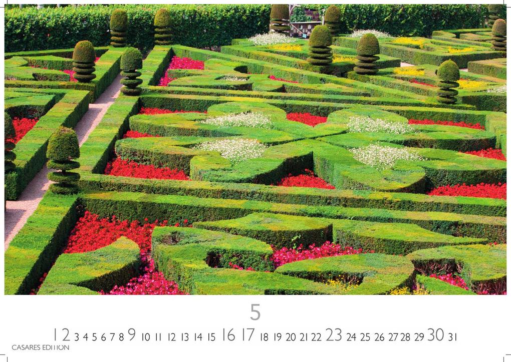 Weitere Ansicht: Gartenparadiese Kalender 2027- Der Kalender für alle, die Gärten lieben - Wandkalender | Gartenkalender | Fotokalender Naturkalender 50x35cm