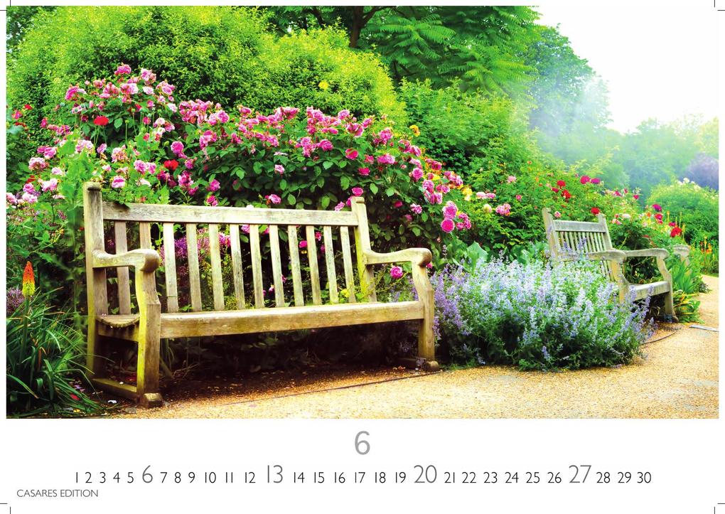 Weitere Ansicht: Gartenparadiese Kalender 2027- Der Kalender für alle, die Gärten lieben - Wandkalender | Gartenkalender | Fotokalender Naturkalender 50x35cm