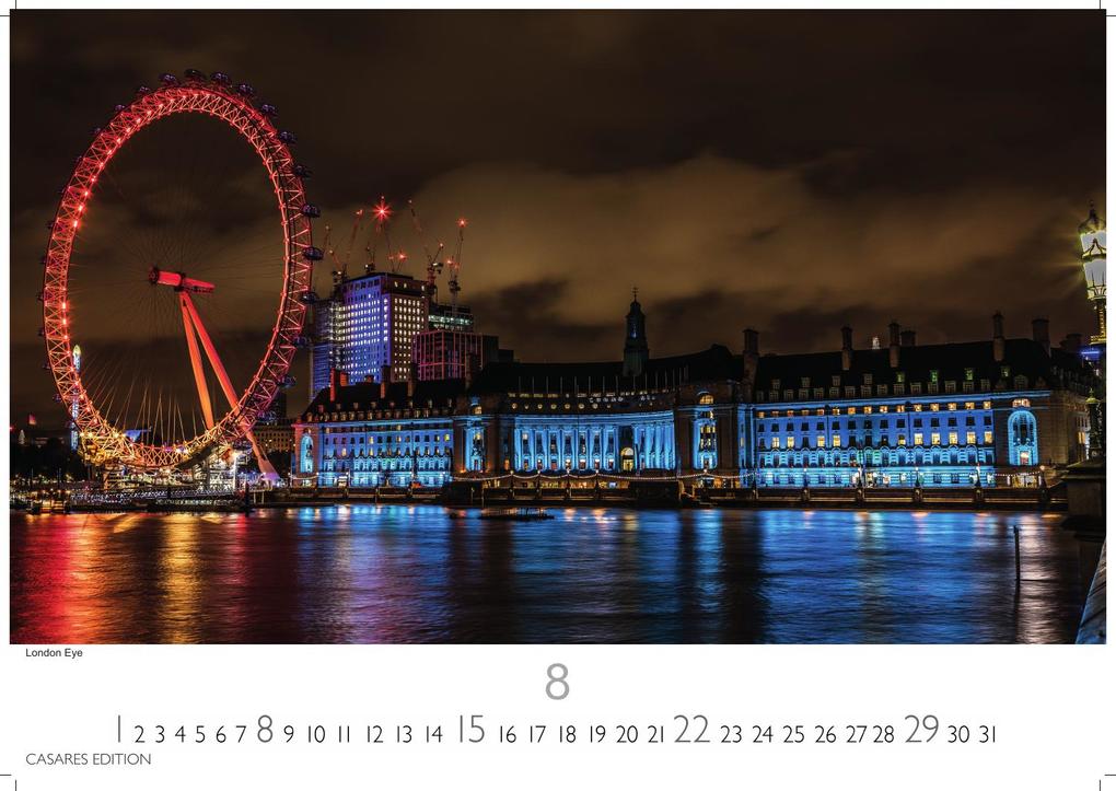 Weitere Ansicht: London Kalender 2027 - Wandkalender | Fotokalender England 35x50cm Grosses Format - Hochwertiger . mit Ansichten von Londons ikonischen Sehenswürdigkeiten