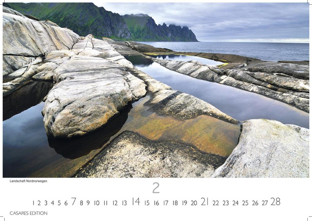 Weitere Ansicht: Norwegen Kalender 2027 - Wandkalender | Fotokalender Nordeuropa 24x35cm - Mit 12 atemberaubenden Norwegen-Fotografien, die die Schönheit der norwegischen Natur festhalten