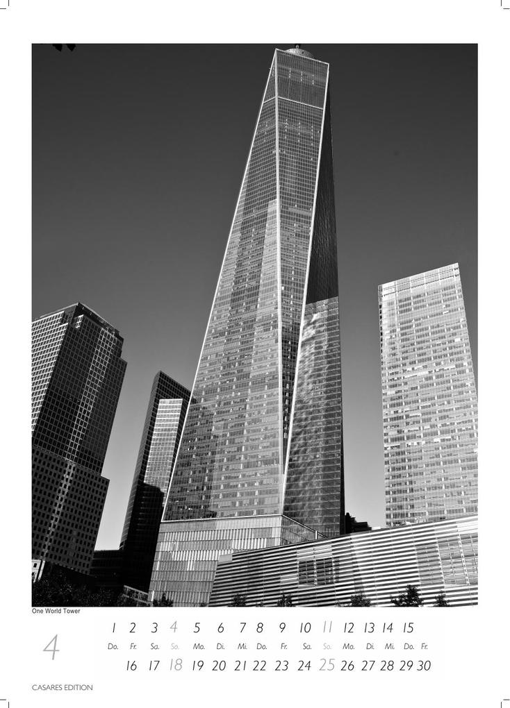 Weitere Ansicht: New York schwarz-weiss Kalender 2027 - Wandkalender | Fotokalender Nordamerika 59x42cm Grosses Format - Eleganter Schwarz-Weiß-Print mit beeindruckenden New York City Motiven | H. W. Schawe