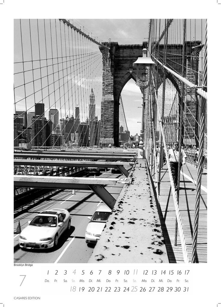 Weitere Ansicht: New York schwarz-weiss Kalender 2027 - Wandkalender | Fotokalender Nordamerika 59x42cm Grosses Format - Eleganter Schwarz-Weiß-Print mit beeindruckenden New York City Motiven | H. W. Schawe
