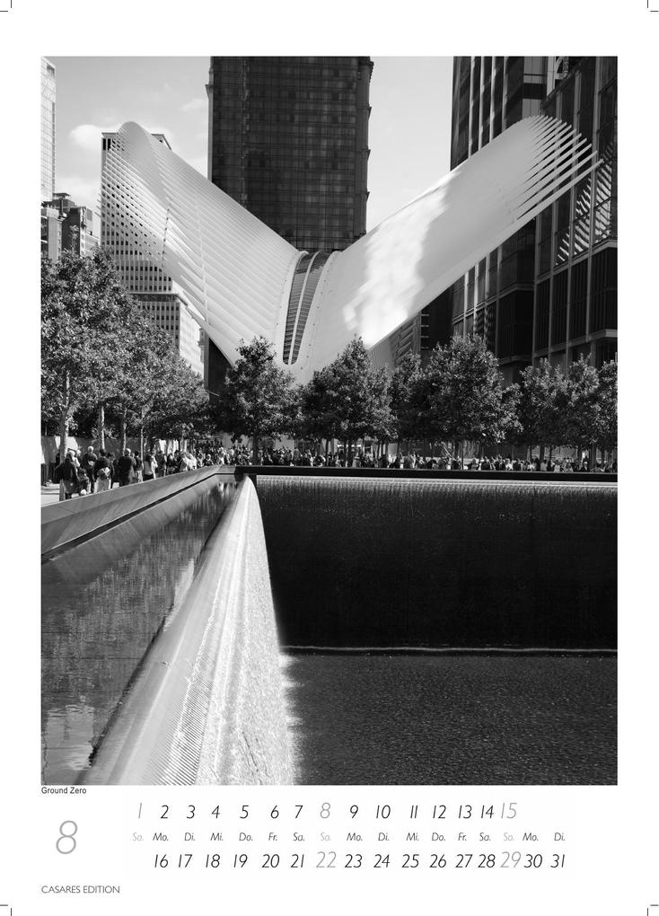 Weitere Ansicht: New York schwarz-weiss Kalender 2027 - Wandkalender | Fotokalender Nordamerika 59x42cm Grosses Format - Eleganter Schwarz-Weiß-Print mit beeindruckenden New York City Motiven | H. W. Schawe