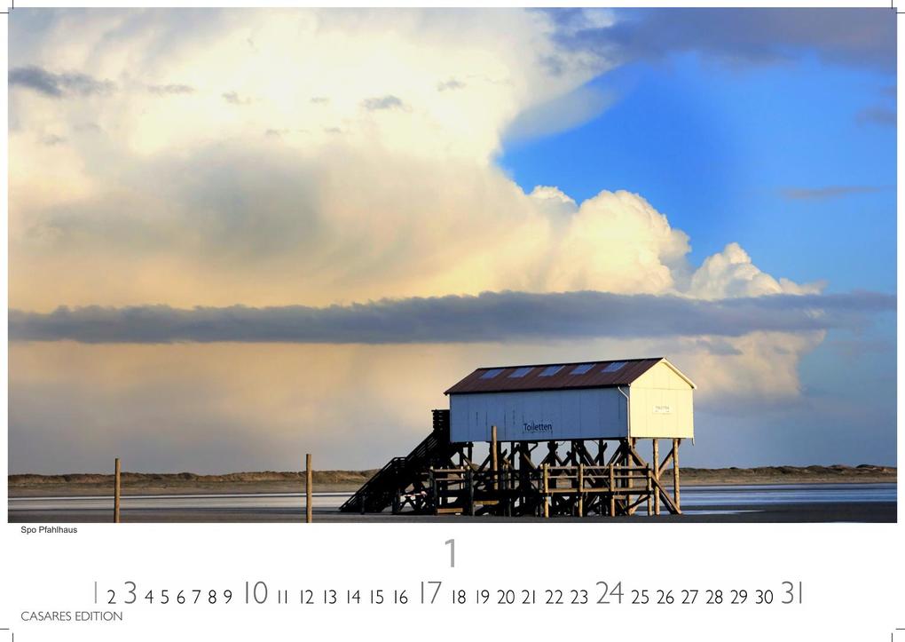 Weitere Ansicht: Nordseeküste Kalender 2027 - Wandkalender | Fotokalender Deutschland 35x24cm | in 12 eindrucksvollen Bildern - Natur, Gezeiten, Strand und weite Horizonte