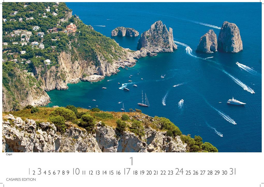 Weitere Ansicht: Golf von Neapel Kalender 2027 - Wandkalender | Fotokalender Italien 24x35 cm -. mit Capri, Ischia & Amalfi Küste