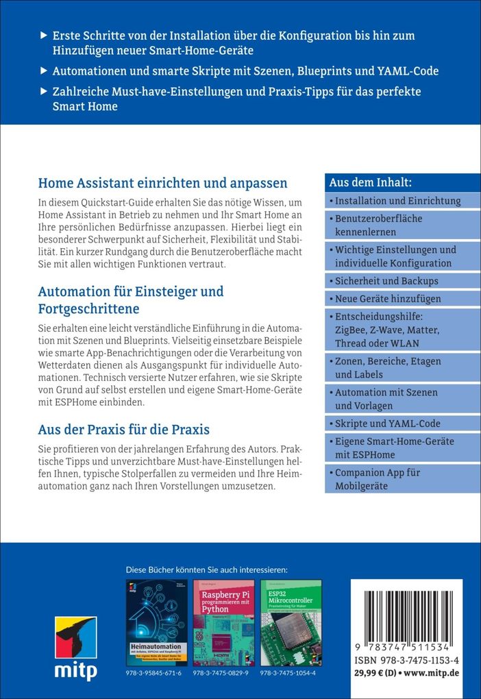 Weitere Ansicht: Ihr Smart Home mit Home Assistant | Oliver Kluth