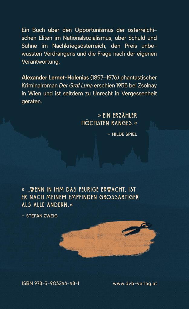Weitere Ansicht: Der Graf Luna | Alexander Lernet-Holenia, Wynfrid Kriegleder