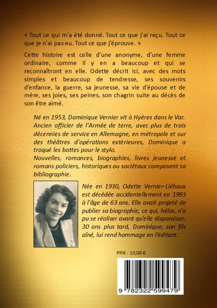 Weitere Ansicht: Comme une vie... qui s'en va | Dominique Vernier, Odette Vernier-Liébaux