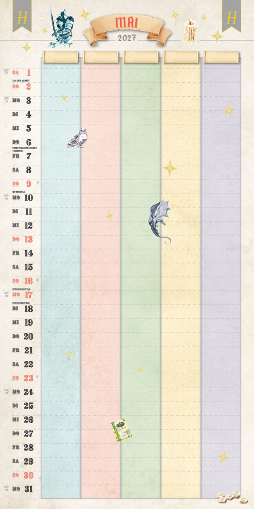 Weitere Ansicht: Der große inoffizielle Familienplaner für Potterheads Kalender 2027