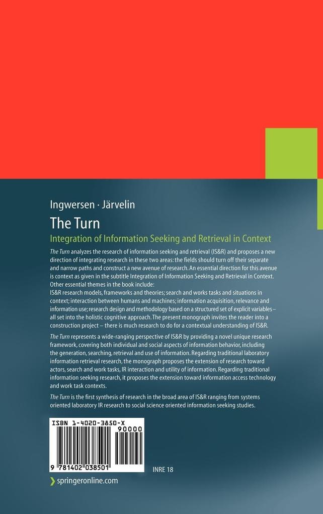 Weitere Ansicht: The Turn | Peter Ingwersen, Kalervo Järvelin