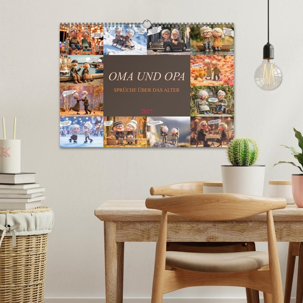Weitere Ansicht: Oma und Opa - Sprüche über das Alter (Wandkalender 2027 DIN A3 quer), CALVENDO Monatskalender | Calvendo, Dirk Meutzner