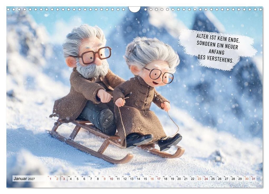 Weitere Ansicht: Oma und Opa - Sprüche über das Alter (Wandkalender 2027 DIN A3 quer), CALVENDO Monatskalender | Calvendo, Dirk Meutzner