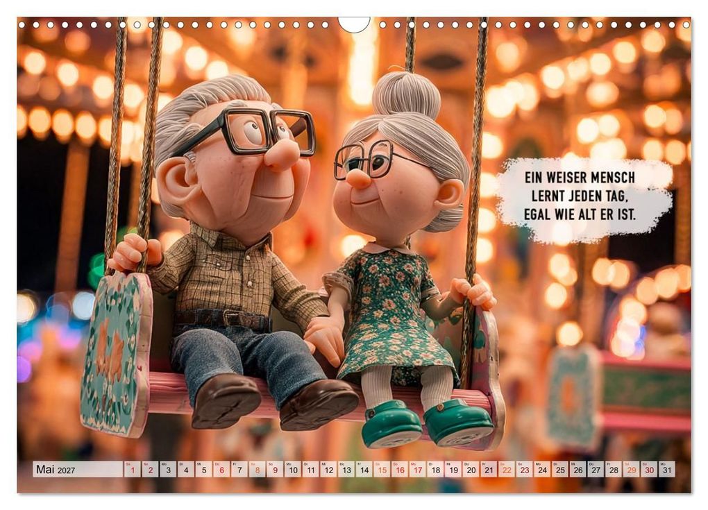 Weitere Ansicht: Oma und Opa - Sprüche über das Alter (Wandkalender 2027 DIN A3 quer), CALVENDO Monatskalender | Calvendo, Dirk Meutzner