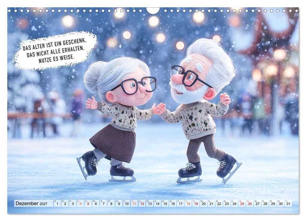 Weitere Ansicht: Oma und Opa - Sprüche über das Alter (Wandkalender 2027 DIN A3 quer), CALVENDO Monatskalender | Calvendo, Dirk Meutzner