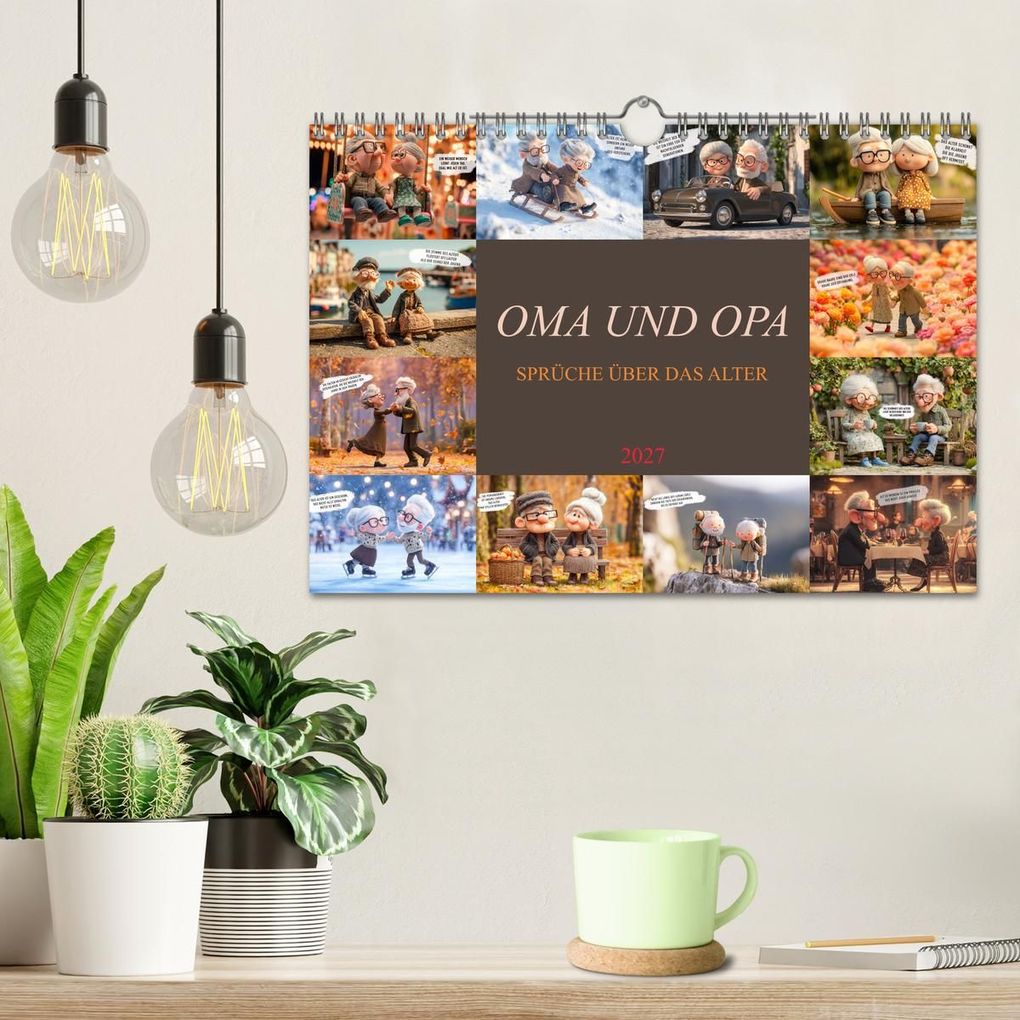Weitere Ansicht: Oma und Opa - Sprüche über das Alter (Wandkalender 2027 DIN A4 quer), CALVENDO Monatskalender | Calvendo, Dirk Meutzner